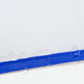 Keyboard Dust Cover, Covers Large Size PC Keyboards, Silky Smooth Antistatic Vinyl, Translucent Coconut Cream Color with Blue Trim, (20W x2H x9D)