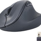 ELECOM Wireless Ergonomic Shape Mouse, 2.4GHz with Mini USB Receiver, Silent Click, Right Hand 2000DPI, 5 Buttons, Optocal Sensor, Compatible with PC, Mac, Laptop, EX-G, Lsize Black (M-XGL30DBSKBK)