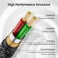 3.5mm to 1/4 Stereo Audio Cable 25 Feet /8M, 1/8" to 6.35mm 1/4" TRS Male Aux Cord Double Shielded with Braiding for Guitar, Amplifiers, PC, Home Theater, Speaker, etc.