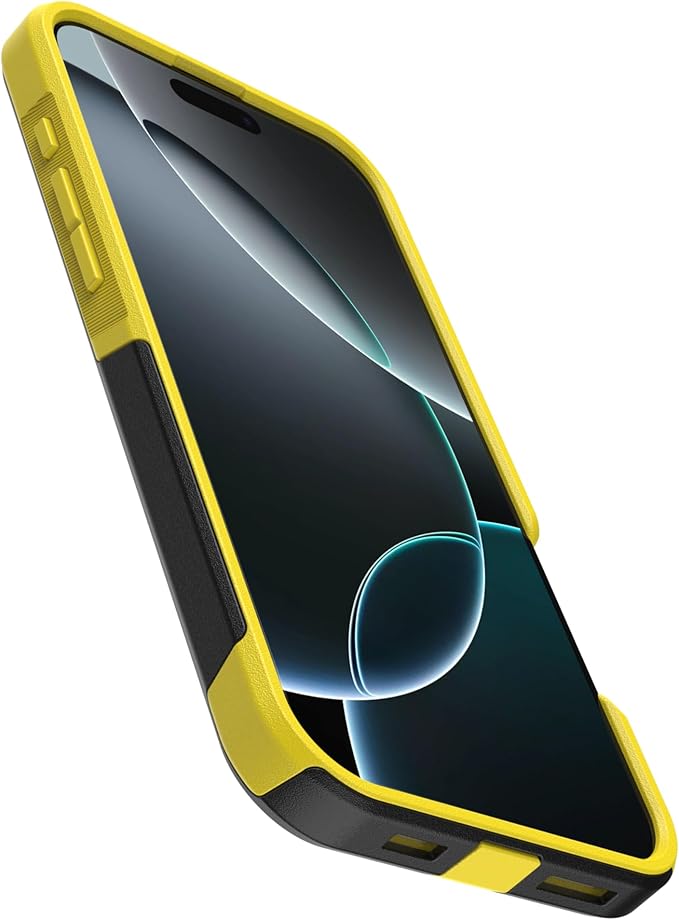 OtterBox iPhone 16 Pro Max (Only) - Commuter Series MagSafe Case - Night (Black & Yellow) - Built-in Magnets - Slim & Tough - Pocket-Friendly - with Port Protection