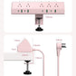 Jgstkcity Desk Clamp Power Strip, 45W Fast Charging Station,4 USB-C, 4 USB-A,1200J Surge Protector,ETL Listed,1875W Extension Cord,Multiple Outlets for Home, Office (Pink, 6 FT Cable)