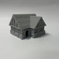 Paintable Tabletop Miniature Little Town Building Terrains Compatible with RPG War Games - 18mm Scale Dioramas Building Set Scenery with Medieval Architecture Style by HAUTICO (HVillageHouses2-1)