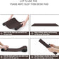 YSAGi Non-Slip Leather Desk Pad, Waterproof Laptop Computer Desk Keyboard Mat, Table Protector Blotter Mat, Large Mouse Pad for Office/Work/Home/Decor(Dark Brown, 31.5" x 15.7")