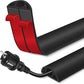 Floor Cord Cover for Wires on Floor Self Adhesive Cord Hider Floor Cable Management Wire Covers for Cords Protector Prevent Cable Trips Cord Cavity W 0.32" x H 0.32", Black, 20Ft