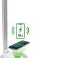Mount-It! LED Desk Lamp with Wireless Charger and USB-C Charging Port, Dimmable Desk Lamp with 25 Brightness and Color Modes, for Home or Office, Adjustable Arm, Silver/White