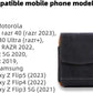 Universal Phone Holster Phone Pouch Case Belt Clip Belt Loops Card Slot Faux Leather for Man for Samsung Galaxy Z Flip 5/4/3 Motorola Razr Plus Razr+ 2023 (Black&Yellow, XS(3.7"x3.1"x1.1"))