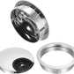 uxcell Cable Hole Cover, 2.1Inch/53mm Zinc Alloy Desk Wire Cord Cable Grommets Hole Cover for Office PC Desk Cable Cord Organizer, 4 Pcs Silver Tone