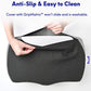 C CUSHION LAB Ergonomic Foot Rest for Under Desk - Patented Massage Ridge Design Memory Foam Foot Stool Pillow for Work, Home, Gaming, Computer, Office Chair - Footrest for Back & Hip Pain Relief