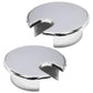 Desk Grommet 1-3/8" (35 mm), Desk Cord Hole Cover, Cable Grommet Metal Zinc Alloy Materilal, Desk Hole Grommet for Office and Home Table Cable, Detachable Cable Cord Organizer (Bright Silver 2 Pcs)