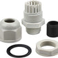XHF 50 Pcs 3/8" IP68 Strain Relief Nylon Cord Grip Waterproof NPT Cable Glands Adjustable UL Listed and RoHS Compliant(Grey)