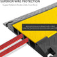 Pyle Hose & Cable Protection Ramp - Extra Heavy Duty Four Channel Extra Large Opening for Water Hose Car Truck Pedestrian Ramp Supports 55000 Lbs, Flip-Open Cover, 31.5” x 23.2” x 3.14” PCBLCO108