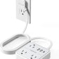 Extension Cord Flat Long Power Strip 15 FT, TESSAN Surge Protector Power Strip with USB Ports (1 USB C), Flat Wall Outlet Extender with 3 Outlets for Home, Office, School, Dorm Room Essentials