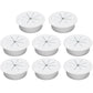 Desk Grommet 2" (50 mm), Desk Hole Cover for Cables White, Cable Grommet ABS Plastic, Desk Hole Grommet for Office and Home Table Cable, Detachable & Flexible Cable Cord Organizer-8 Pcs