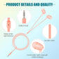 Macarrie 200 Pack Earbuds Bulk Earphones 3.5 mm Classroom Headphones for Adult Assorted Colors Earbud Wired Earphone Without Mic for Adult Office Home Individually Bagged(Multicolor)