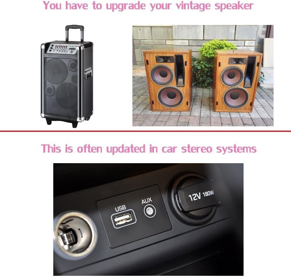 USB Bluetooth Car Adapter,Wireless Audio Adapter Music Receiver for Home,Car Stereo Sound System,Portable Speskers (H209)