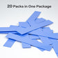 Aairhut 20 Pieces 120 x 20 x 1 mm Thermal Pads, 6 W/m.K Conductive Silicone Pad for M.2 SSD GPU Heatsink LED PS4 PS5 & More - Blue