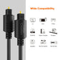 CableCreation 24FT Digital Fiber Optical Toslink Cable Gold Plated for Home Theater, Sound Bar, TV, PS4, Xbox, VD/CD Player,Blu-ray Players,Game Console& More,Black