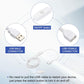 MECCANIXITY USB Extension Cable with ON/Off Button Switch 2m USB Male to Female Extension Cord for Desk Lamp Fan LED Light Strip White Pack of 1