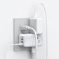 TROND Multi Plug Outlet Extender 2 Pack, 3 Way Outlet Splitter with 360 Rotating Plug, PD 20W USB C Charger Station, Sideways Adapter for Kitchen Bathroom Cruise Ship Travel Essentials