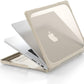 Batianda Compatible with New MacBook Pro 16 inch Case 2024 M4 Chip 2023 2021 Release with M3 M2 Pro Max, Heavy Duty Protective Plastic Hard Shell with Fold Kickstand & Keyboard Cover Protector, Khaki