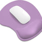 ITNRSIIET Ergonomic Mouse Pad, Cushioned Gel Wrist Rest, Non-Slip Base, Smooth Surface, Compatible with All Mice for Office & Gaming, Desk Accessory, 9.5 x 8.2 inch, Lavender Purple