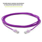 TRUECABLE Cat6 Component Rated Patch Cable, Unshielded (U/UTP), 10ft, Purple, 28AWG Solid Copper, Snagless 10G High-Speed Ethernet Cable, PoE++ 4PPoE 100W, UL Listed, RoHS-3, 5 Pack