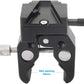 CAMVATE Super Crab Clamp + Universal V-Lock Mount Quick Release Adapter for DSLR Camera Battery - 2596