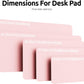 YSAGi Leather Desk Pad Protector, Office Desk Mat, Large Mouse Pad, Non-Slip PU Leather Desk Blotter, Laptop Desk Pad, Waterproof Desk Writing Pad for Office and Home (Light Pink, 47" x 17")