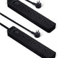 Amazon Basics Rectangle 6-Outlet, 600 Joule Surge Protector Power Strip, 2ft, Black, Small, 2-Pack