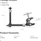 SMALLRIG Clamp w/ 1/4" and 3/8" Thread and 9.8 Inches Adjustable Friction Power Articulating Magic Arm with 1/4" Thread Screw for LCD Monitor/LED Lights - KBUM2732B