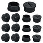 Desk Grommet, 3/4 in 20 mm Silicone Rubber Grommets, Black Desk Hole Cover for Cables, Flexible Wall Cord Pass Through Grommet for Office Table Computer Home Furniture Wire Organizer-15 Pcs