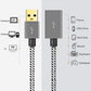 CableCreation [2-Pack] Short USB 3.0 Extension Cable 1FT, USB 3.0 A Male to Female Extender for VR, PlayStation, Xbox, Keyboard, Printer, Scanner, Space Gray 0.3m