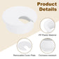 uxcell 6 Pcs 35mm (1.38 Inch) Desk Grommet, Plastic Cable Hole Cover, Wire Cord Cable Organizer for Home Office Computer Desk Cabinet, White
