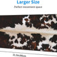 Gaming Mouse Pad, Large Non-Slip Rubber Base Mousepad, Keyboard Mouse Mat, Desk Pad with Stitched Edges, 31.5x11.8inch, Brown Cowhide