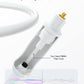 EMK White Optical Audio Cable [8ft/2.4M] - Digital SPDIF Toslink Fiber Optic Cable for Sound Bar, TV, Home Theater, Blu-ray Player - White, High-Speed, Low-Loss, Gold-Plated Connectors