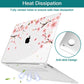 Teryeefi New MacBook Air 13 Inch Case 2021 2020 2019 2018 Release A2337 M1/ A1932/A2179 with Retina Display Touch ID, Floral Hard Plastic Shell Case and Keyboard Cover,Cherry Blossoms