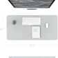 YSAGi Non-Slip Leather Desk Pad, Waterproof Laptop Computer Desk Keyboard Mat, Table Protector Blotter Mat, Large Mouse Pad for Office/Work/Home/Decor(Silver-Grey, 31.5" x 15.7")