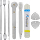 Spudger Pry Tool Kit 8 Piece Opening Tool, Metal Spudger Tool Kit, Ultra-Thin Prying & Open Tool for iPhone, Laptop, iPad, Cell Phone, MacBook, Tablet, Computer, Electronics Repair