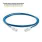 TRUECABLE Cat6 Component Rated Patch Cable, Unshielded (U/UTP), 7ft, Blue, 28AWG Solid Copper, Snagless 10G High-Speed Ethernet Cable, PoE++ 4PPoE 100W, UL Listed, RoHS-3, 1 Pack