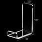 Weewooday 4 Pieces Headphone Hanger Holder Desk Adhesive Headphone Hook Wall Mount Headset Stand Acrylic Holder with Glues for General Purpose Game Earphone(Clear)