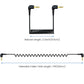 2-Pack 3.5mm Microphone Cable Compatible with DJI Mic 2 & Rode Microphone Wireless Pro, Coiled Dual 3.5mm TRS Patch Cable Audio Mic Cord for Cameras