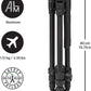 Manfrotto Befree Advanced AS, Camera Tripod, Twist Lock, Compatible with Arca-Swiss, Portableand Compact, Alumiium, Travel Tripod Kit, Ball Head, for DSLR, Mirrorless, Camera Accessories