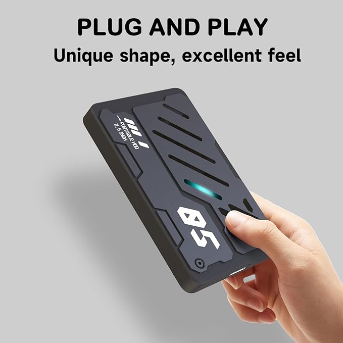 Ultra Slim Portable External Hard Drive USB 3.0 HDD Storage for PC, Laptop, Mac, Xbox one, PS4, PS5 (1TB)