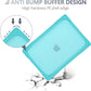 Batianda for New MacBook Air 13.6 inch Case 2025 M4 2024 2022 Release Model A3240 A2681(M2) A3113(M3), Heavy Duty Shockproof Protective Hard Shell with Fold Kickstand & Keyboard Cover, Light Blue