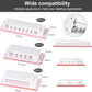 Cable Management Clips, 20Pcs Cable Organizers Wire Clips Cord Holder for TV PC Ethernet Cable Desk Home Office (White)
