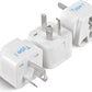 Ceptics Australia, China, New Zealand Travel Plug Adapter (Type I) - 3 Pack [Grounded & Universal] (GP-16-3PK)