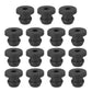 PATIKIL 5.5mm / 1/4 Inch Drill Hole,1/8 Inch ID Rubber Grommets, 15Pcs Top Hat Grommet for Wiring Eyelet Ring Gasket Automotive Firewall Cable Hole Plugs Wires Protection, Black