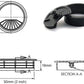 2pcs 2 inch Desk Wire Cord Cable Grommets Hole Cover for Office PC Desk Cable Cord Organizer Plastic Cover Black (Black-2Pcs)