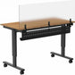 Stand Up Desk Store Under Desk Cable Management Tray Black Horizontal Computer Cord Raceway and Modesty Panel (Black, 39")