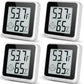 Indoor Humidity Meter Hygrometer 4Pack, Room Thermometer for Accurate Room Temperature Monitor, Digital Hygrometer with Indoor Thermometer for Home, Baby Nursery, and Humidity Sensor Enhanced Comfort